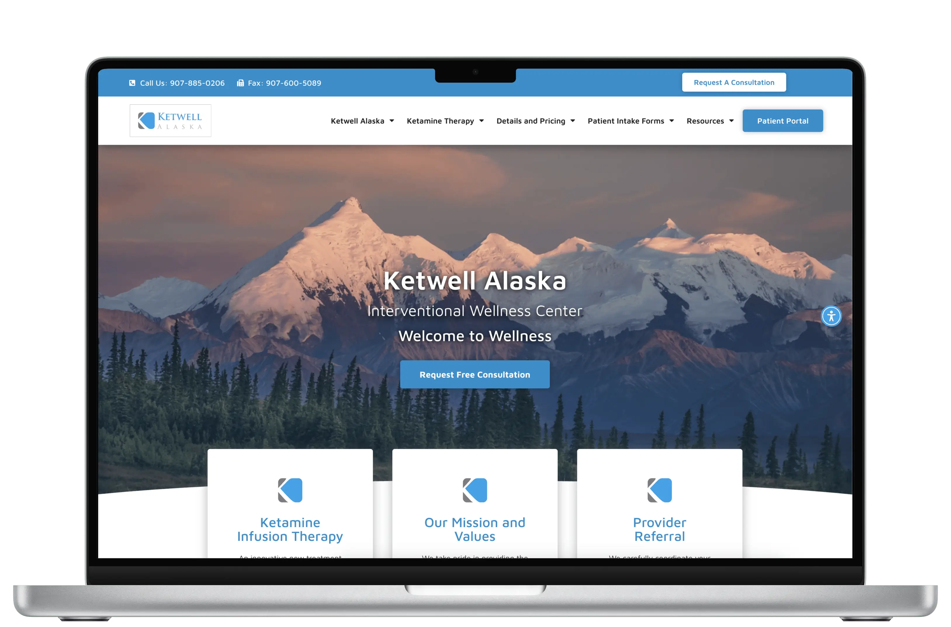 screenshot of Ketwell Alaska website